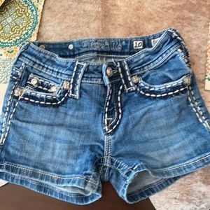 Girls size 10 miss me jeans shorts